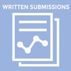 WRITTEN SUBMISSIONS